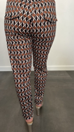 Travel broek diamant bruin