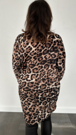 Velvet tuniek panter camel