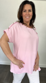 Shirt Lidya met knoopjes pink