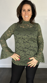 Kanten top Jill army SALE
