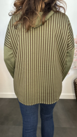 Sweater met capuchon /streep Army