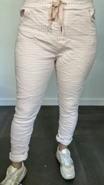 Joggjeans jacquard Bibi roze