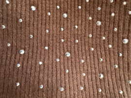 Fijn gebreide trui met zilver glitter Choco