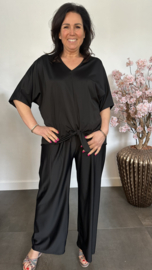 2-Delig pak premium travel met knoop Zwart