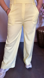 Highwaist WIDE LEG jogger Geel
