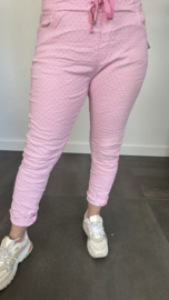 Joggjeans jacquard Faye pink