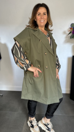 Trenchcoat met knopen Army