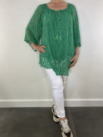 Top/ tuniek kant groen