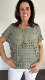 Shirt Lara met ketting army