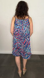 Jurkje met spaghettibandjes  new fanatsia blauw /mint +SIZE