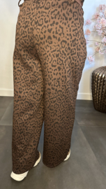 Panter palazzo broek Maud Choco