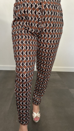 Travel broek diamant bruin