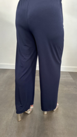Palazzo broek stretch marine