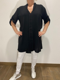 Lange blouse  Britt  zwart