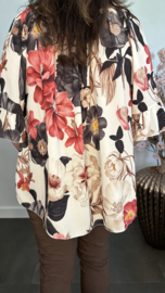 Blouse Fleur gebloemd Zwart
