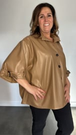 Trenchcoat kort camel