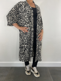 Lang vest dark panter grijs