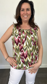 Ballon top new zig zag groen