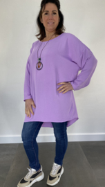 Tuniek Roza met ketting lila