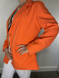 Colbert met enkele knoopsluiting koraal SALE