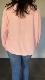 Top Maya lange mouw +SIZE pink