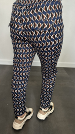 Travel broek diamant marine