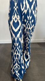 Flared TRAVEL broek lola +SIZE petrol