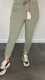 Comfy joggjeans licht army +SIZE