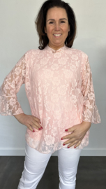 Kanten top Lexy roze