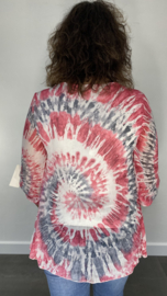 Voile blouse batik fuchsia