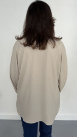 Blouse GiGi met pofmouw zand