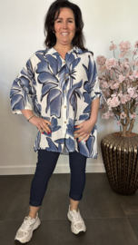 Blouse Kenzi gebloemd Marine