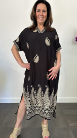 Jurk Lucia goud/zwart