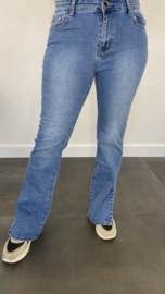 B.S. Flared jeans met split SALE