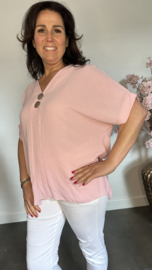 Shirt Kiki met knopen Roze