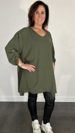 Crepe tuniek Trudy +SIZE army