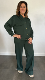 2-Delig comfy pak Wilma flessen groen