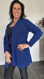 Glitter vest Roxane Kobalt blauw