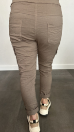 Cargo joggjeans taupe