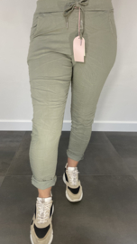 Comfy joggjeans licht army (standaard)