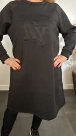 Jurk/ tuniek 2d print NY Zwart