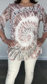 Voile blouse batik oud roze SALE