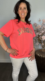 Sweatshirt J'adore panter/ bling Pink Neon