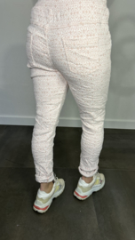 Joggjeans jacquard Coco roze