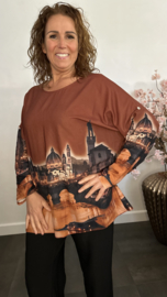 Blouse Bella Roest Bruin