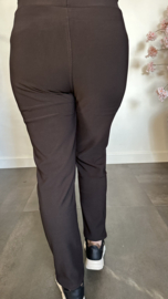 Tregging met fleece gevoerd en glitter detail Choco