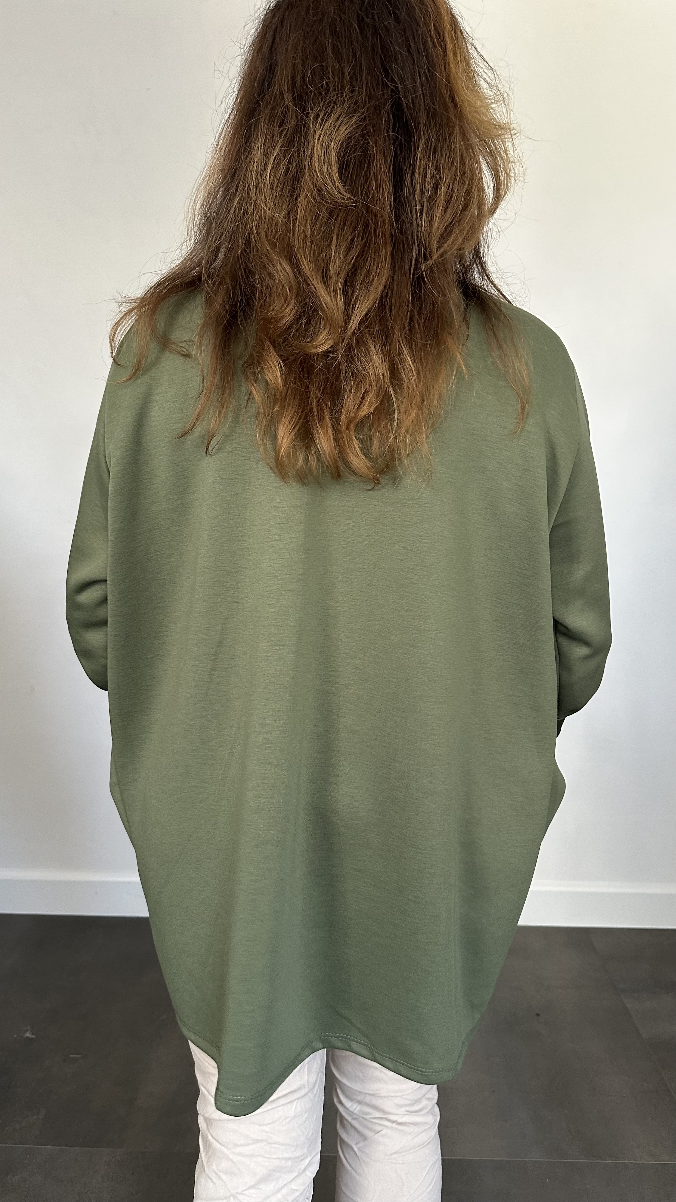 Vest Lisa met sjaalkraag +SIZE army