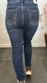 G-Smack MOM fit jeans met glitter vlinders