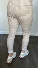 Joggjeans jacquard Bibi zand