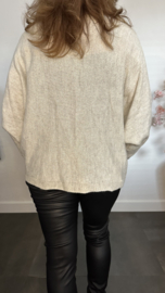 Trui Mandy met ruche Beige